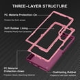 thumbnail image 2 of czcpp-for Samsung Galaxy S25 Ultra Case Shockproof Dust/Drop Proof 3-Layer Full Body Protection [Without Screen Protector] Rugged Heavy Duty Cover Case for Galaxy S25 Ultra,Purple/Pink, 2 of 4