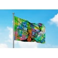 thumbnail image 4 of Frida Kahlo Blacklight Reactive Fly Flag Poster - 3' x 5', 4 of 5