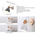 thumbnail image 3 of Solid Wood Wall Lamp, Task Lighting Enhanced By E27 Standard Interface, Adjustable Wall Sconces For Versatile Illumination In Living Spaces, Corridors, Study Rooms, 3 of 5