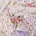 thumbnail image 6 of Evenhug Quilts 3-Piece Purple Streaks Patchwork Floral King Quilt Set With Shams, 6 of 7
