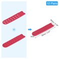 thumbnail image 2 of Unique Bargains 10 Pairs Snapback Strap Cover, Double Row 14 Holes Plastic Adjustable Hat Snap Buckle Replacement (Red), 2 of 7