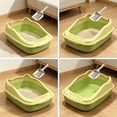 thumbnail image 6 of ACDANC 2026 New Open for Indoor Cats Bedpan Cat Litter Container Portable Anti Splashing Lowered Front Sifting Litter Basin M, 6 of 7