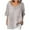 Grey, variant on EGNMCR T Shirts for Women Womens Spring And Summer Round Neck Half Sleeve Loose Casual Cotton