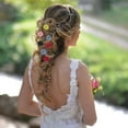 thumbnail image 6 of Uxcell 1.2 Inch Small Ribbon Flowers Satin Ribbon Flowers Mini Fabric Flowers Red 50 Pcs, 6 of 6