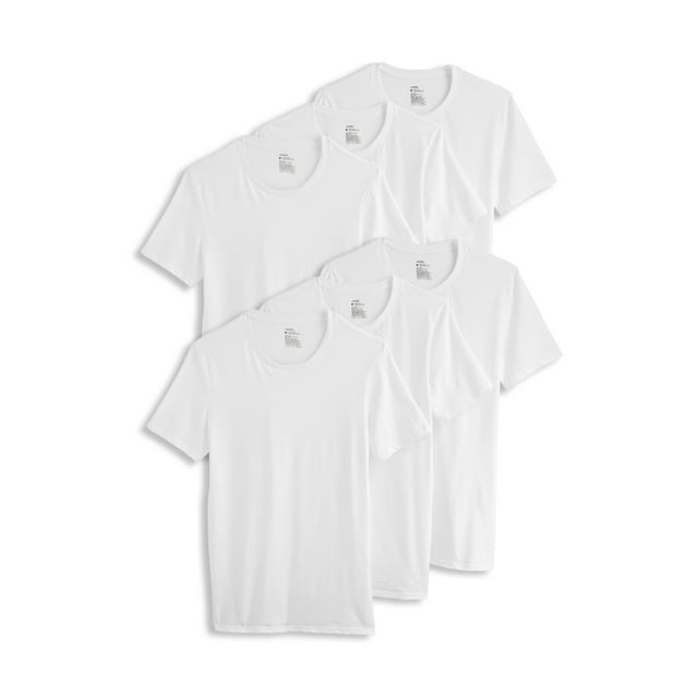 Jockey T-Shirt de Dessous à Col Rond Extensible en Coton pour Homme - Lot de 6
