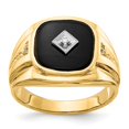 thumbnail image 1 of 14k AA Diamond Men's Ring Size 10, 1 of 1