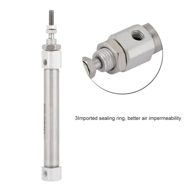 Cilindro de 10 mm de diámetro, de 45 mm Doble, Cilindro de Aire Neumilar de Acero inoxidable de Acción, Cilindro de Aire de Acero inoxidable, Cilindro de Aire Larga Vida