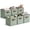 Dusty Green, variant on GRANNY SAYS Cube Storage Bins with PU Leather Handles, Collapsible Fabric Bins for Closet Dorm Organization, 6-Pack, Dusty Blue, 11 Inch