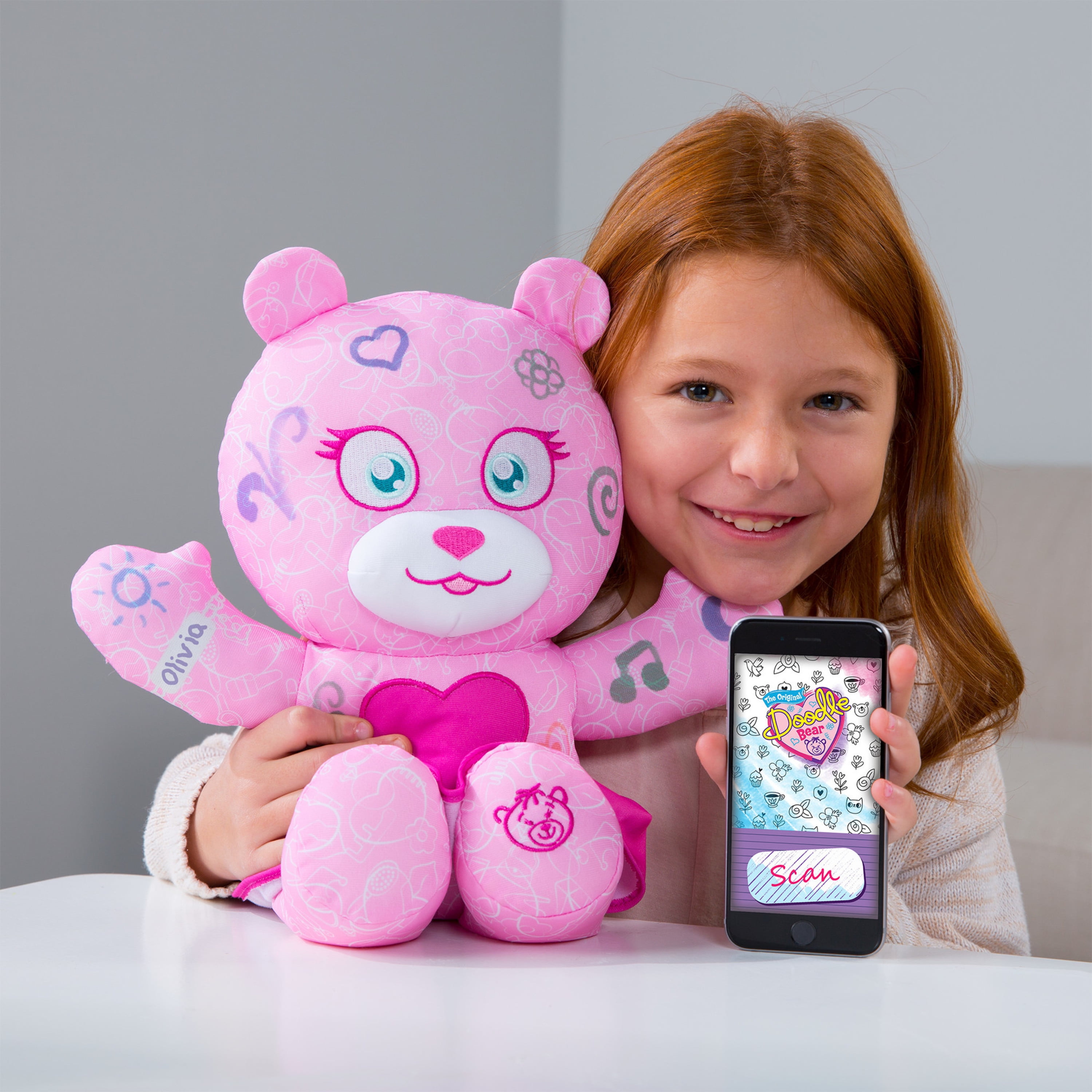 Marithe☆DOODLE BEAR BIG SHOPPER BAG (3color) The Original Doodle Bear 14 Inch Plush Bear with 3 Washable