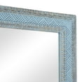 thumbnail image 4 of DecMode 36" x 72" Blue Carved Tribal Wall Mirror, 4 of 11