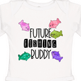 thumbnail image 4 of Inktastic Future Fishing Buddy with Colorful Fish Boys or Girls Long Sleeve Baby Bodysuit, 4 of 5