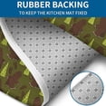 thumbnail image 4 of Green Bigfoot and Tree Pattern Bathroom Rugs Sets 3 Piece,Toilet Cover Set,Absorbent Non Slip Bathroom Mats Sets with U-Shaped Contour Rug Toilet Rug Set, 4 of 5