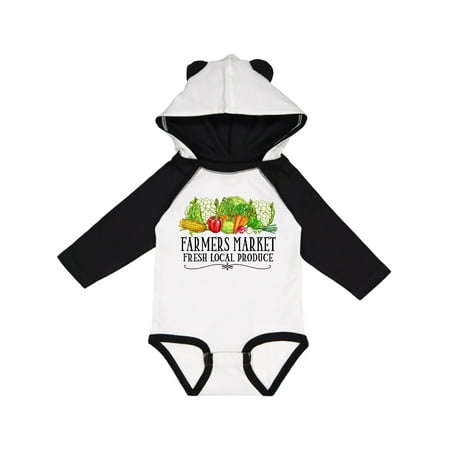 

Inktastic Farmers Market Fresh Local Produce Gift Baby Boy or Baby Girl Long Sleeve Bodysuit