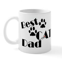 CafePress - Best Cat Dad Mug - 11 oz Ceramic Mug - Novelty Coffee Tea Cup