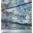 thumbnail image 2 of Soimoi Black Cotton Duck Fabric Direction Compass & World Map Decor Fabric Printed Yard 42 Inch Wide, 2 of 3