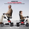 thumbnail image 4 of Height Adjustable Electric Wheelchair 15.7"–23.6" (Manual), Portable Motorized Mobility Scooter, 14+ Miles Ranges(265LBS), 4 of 10