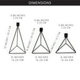 thumbnail image 6 of AuldHome Design Black Geometric Candlestick Holders (Set of 3); Metal Triangle Candle Holder Stands, 6 of 6