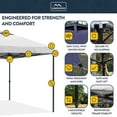 thumbnail image 4 of KAMPKEEPER 10x10 Pop Up Canopy Tent with 2 Sidewalls, Portable Outdoor Sun Shade, White, 4 of 8