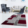 thumbnail image 1 of Verena Geometric 5 x 7 ft. Rectangle Area Rug, Red & Gray, 1 of 1