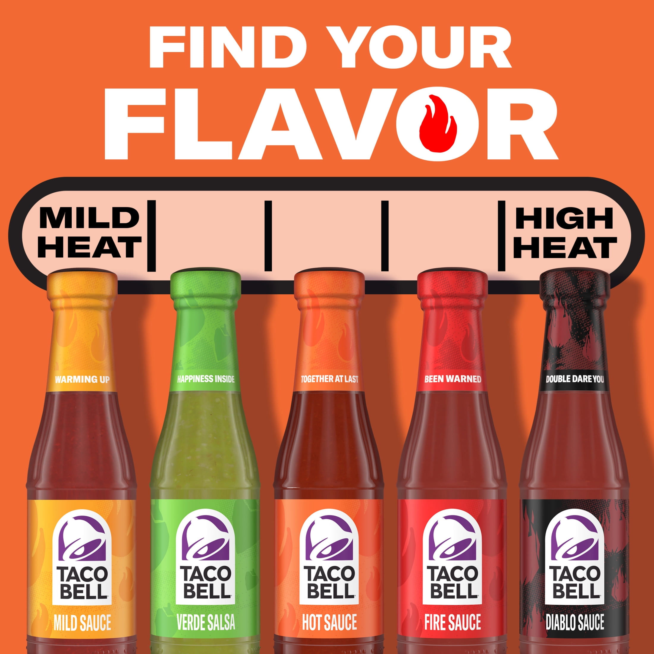 Taco Bell Hot Sauce, 7.5 oz Bottle