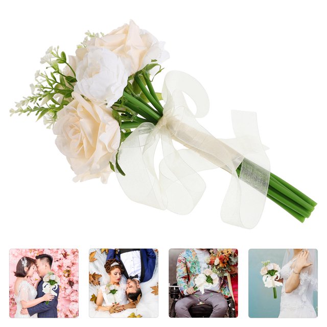 ADDHAT Ramo De Dama De Artificial Con Flores Duraderas Para