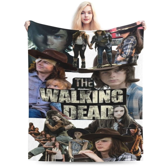 Walking Dead Blanket, Soft Warm Cozy Plush Throw Blanket Gifts for Adults Kids, Lightweight Fuzzy Comfy Flannel Blankets for Couch Bed House Decor Travel 80"X60"