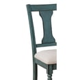 thumbnail image 4 of Home Square 2 Piece Wood Dining Side Chairs Set in Teal Blue, 4 of 6