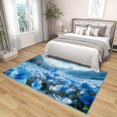 thumbnail image 4 of 3x4 Rug, Floral Door Mat Washable Non Slip Soft for Entryway, Blue Flower Butterfly Rug, Girls Spring Carpet, Floral Home Decor & Gifts, 4 of 7