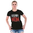 thumbnail image 3 of Boss Mom Funny Mothers Day Momma Womens Slim Fit Graphic Tee Brisco Brands M, 3 of 5