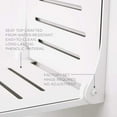 thumbnail image 5 of Silhouette Folding Wall Mount Shower Bench Seat, White Seat with Matte Black Frame, 5 of 7