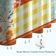 thumbnail image 6 of Pioneer Colorful Floral Shower Curtain for Bathroom Home Decor Bathtubs Waterproof Fabric Curtain with 12 Hooks 84x72in, 6 of 6