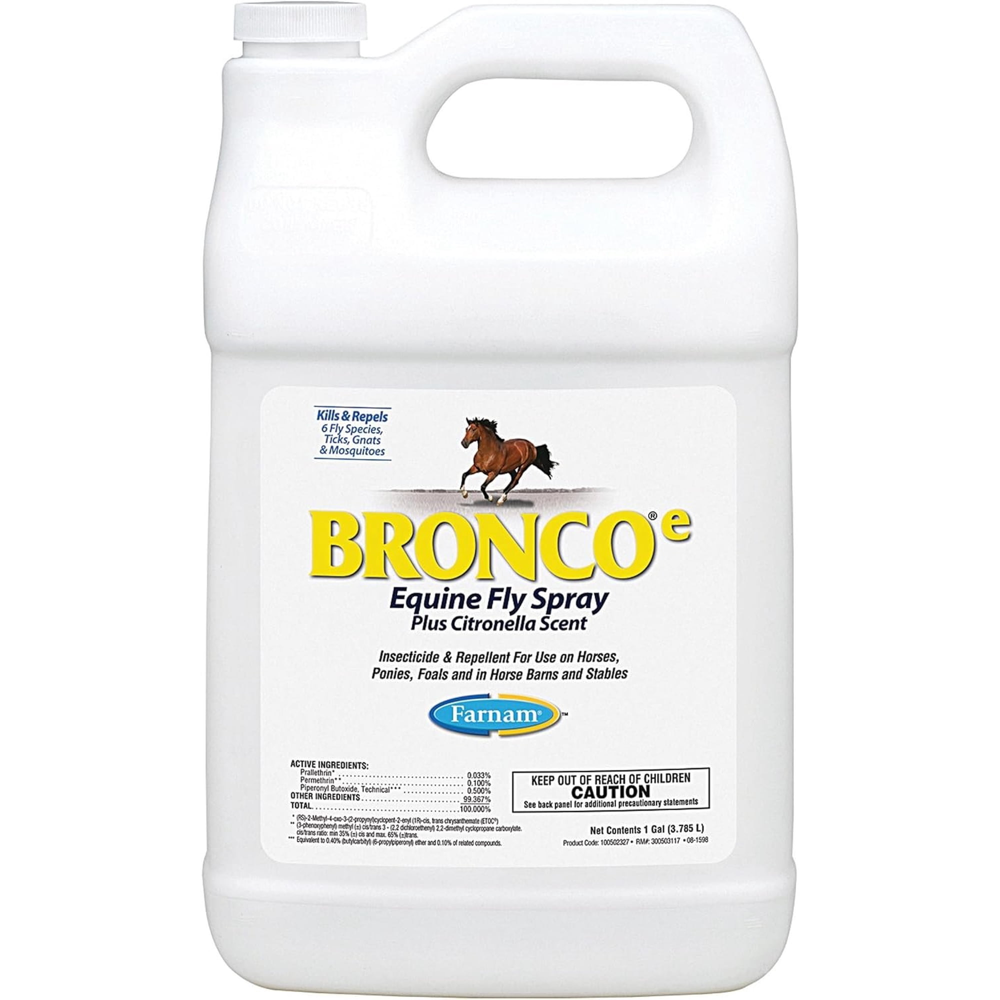 Central Garden & Pet Bronco Equine Fly Spray - Spray - 1 Gal — Residential Use, Standard Application