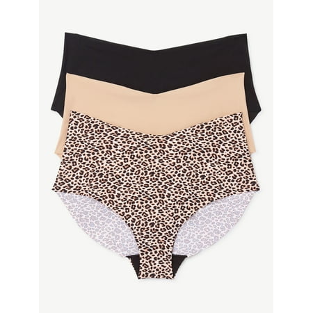 

Joyspun Women s No Show Brief Panties 3-Pack Sizes XS to 3XL