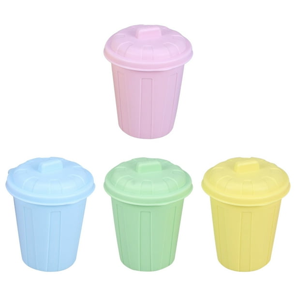 4 cajas de almacenamiento creativas para coche, portabolígrafos, contenedor de almacenamiento con personalidad, elegante y multifunción, caja de basura de escritorio (color aleatorio)