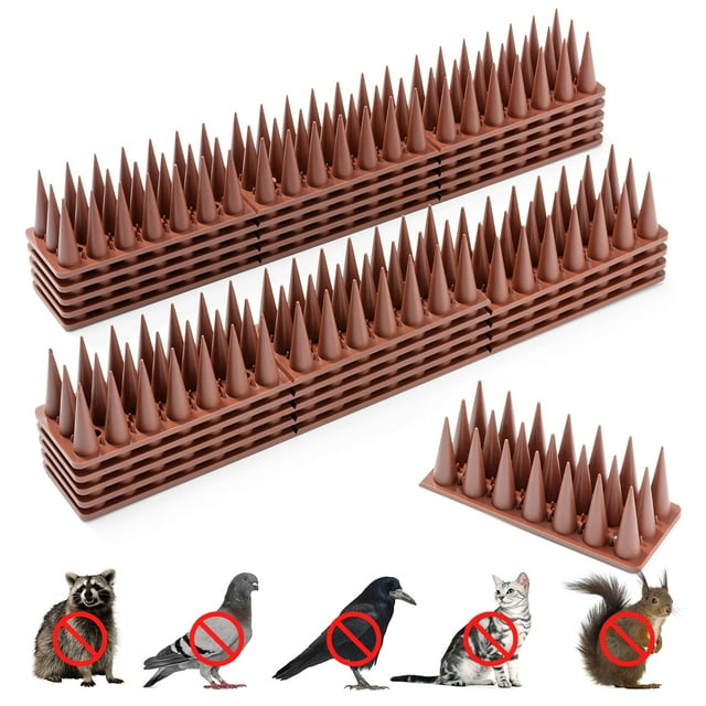 Picos para pájaros para exteriores, paquete de 14, picos disuasorios para pájaros, ardillas, mapaches, palomas, gatos, para exteriores, antipájaros