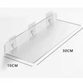 thumbnail image 2 of Clear Acrylic Wall Shelf Hanging Panel Perforated Bathroom Toilet Kitchen Storage Rack Acrylic Thickened Strong Stickers, 2 of 10