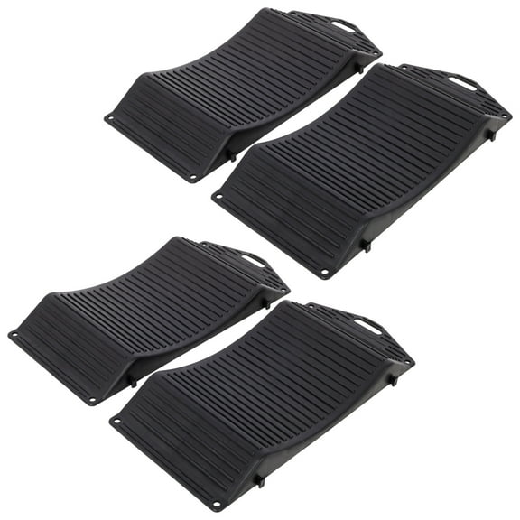 4-Pack Tire Saver Ramps, Heavy Duty Anti-Slip Wheel Ramps for Long-Term Vehicle Storage (17.3" x 7.8")