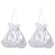 thumbnail image 1 of 2pcs bodas bolsas de caramelo cordón de regalo de boda bolsas de fuentes de fiesta (blanco), 1 of 5