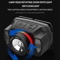thumbnail image 3 of Led Headlight Zoomable Usb Rechargeable Strong Light Induction Head Lamp Head-mounted Flashlight Torch, 3 of 8