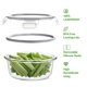 thumbnail image 3 of Contenedores de vidrio para almacenamiento de alimentos HOMBERKING, 12 juegos, gris, 3 of 7