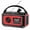 Red, variant on 12000mAh Emergency Radio Multifunction Radio Hand Crank Solar AM/FM/NOAA Weather Radios with LED Flashlight Power Bank Charger ,Listen Anytime, Anywhere