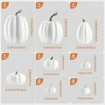 thumbnail image 2 of BinKFF 16 Pcs Assorted Sizes Artificial Pumpkins, Large Black Fake Pumpkin Fall Decor for Autumn Harvest Thanksgiving Halloween Decoration Faux Pumpkins for Outdoor Decorating, 2 of 5