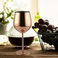 thumbnail image 3 of Wine Glass under $5! Yannianjz 304 Stainless Steel Wine Glass, 530ml Shatterproof Goblet for Red Wine, Unbreakable Tumbler for Outdoor Party Camping, 3 of 4