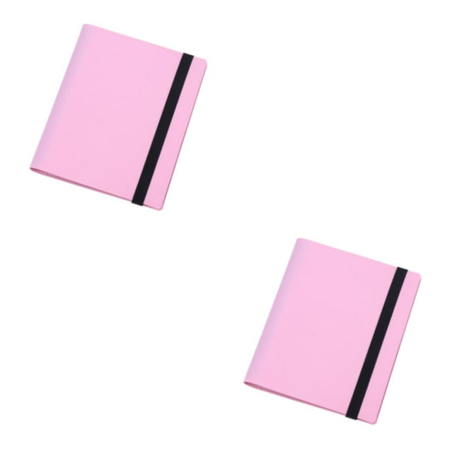 Maytalsory Multifunctional Postcard Album For Organizing Collection Photo Album Durable Construction Classic pink 3 inches 360 2Set