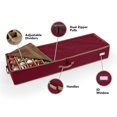 thumbnail image 4 of Covermates Keepsakes Adjustable Underbed Ornament Storage Bag, Carrying Handles, Padded Protection - Holiday Storage-Red, 4 of 9