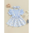 Bagilaanoe Newborn Baby Girl Summer Rompers Dress Flower Print Short