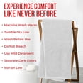 thumbnail image 5 of RIVERSIDE Oversized Bath Sheet 1 Pack 40x80 Soft Cotton Absorbent Towel 600 GSM - White, 5 of 8