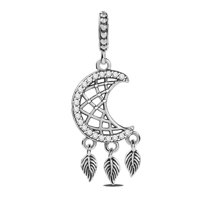 GNOCE Lovely Family Charm Bead Sterling Silver Heart Shape Charm Jewelry Gift For Women Girls Wife Daughter Fit Bracelets/Necklace For Mother's Day Gift