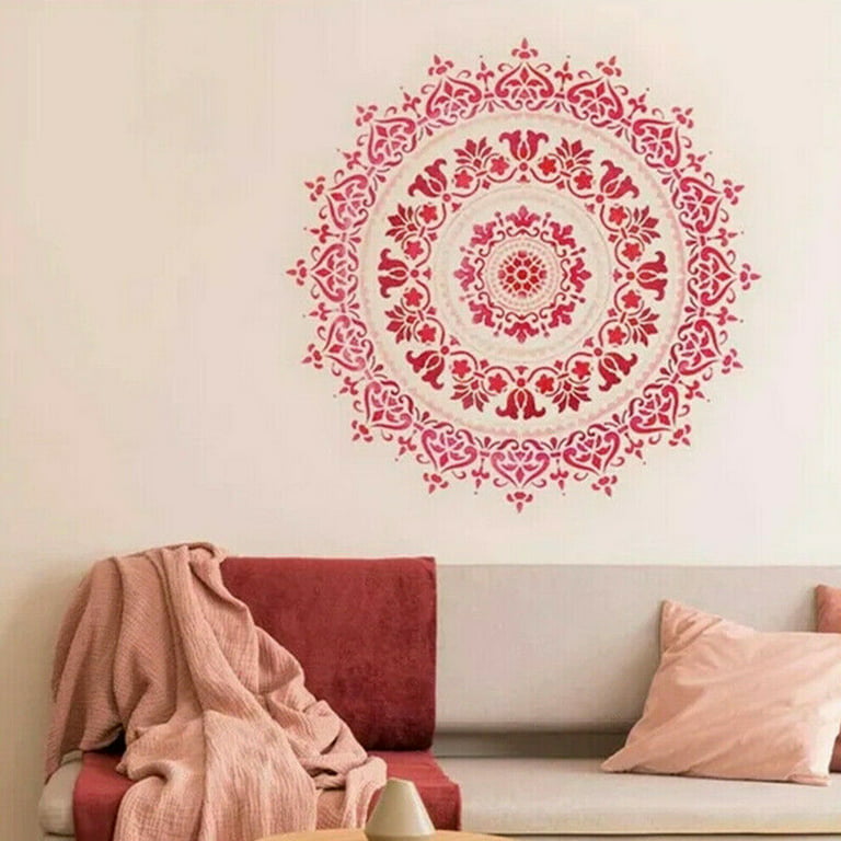 Prosperity Mandala Stencil for Walls, Reusable Stencil Better Than