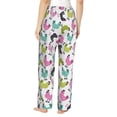 thumbnail image 3 of Goofa Funny Chicken Printed Soft Pajama Pants for Women, Wide Leg Comfy Casual Lounge Yoga Pants-Small, 3 of 9